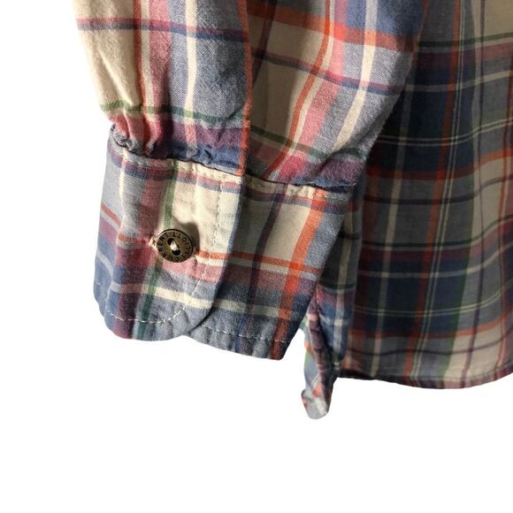 Current/Elliott Long Sleeve Button-Down Shirt Plaid Size Small (1) - Picture 5 of 10
